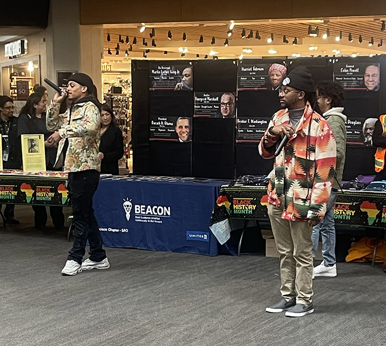 KOO Krew artists headline the United Airlines Black History Month